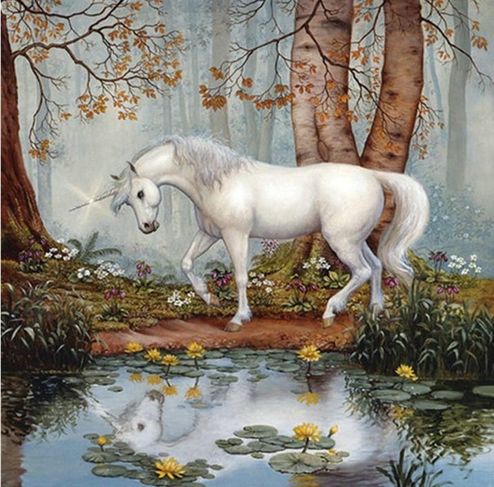 

Horse Unicorn Forest – Paint By Numbers - 40*50CM, 501 Original
