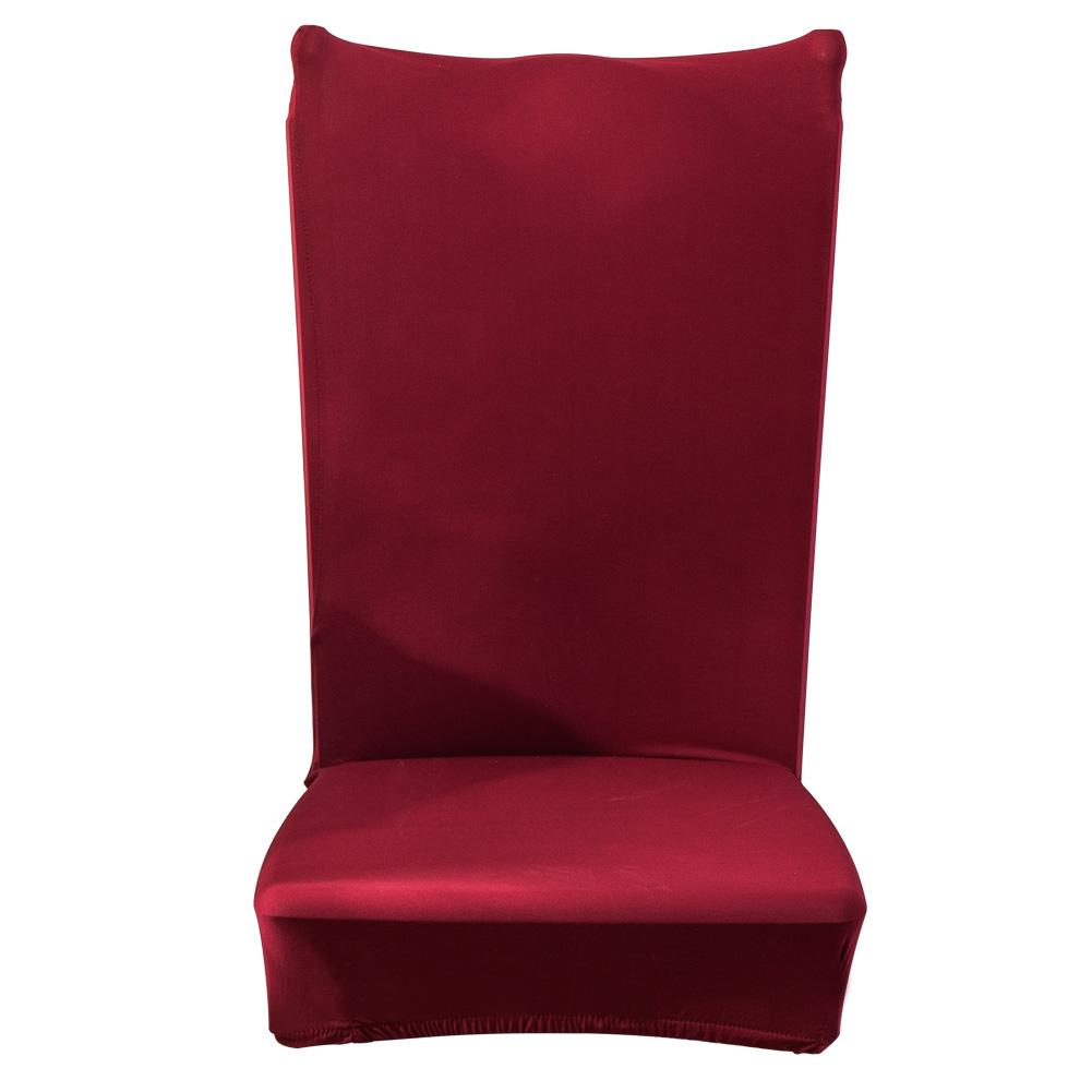 

Removable Thin Solid Elastic Chair Cover Banquet Seat Cover Hotel Supplies, Mae red, 501 Original