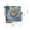 Diamond Painting-5D Full Round Drill Colorful Cat