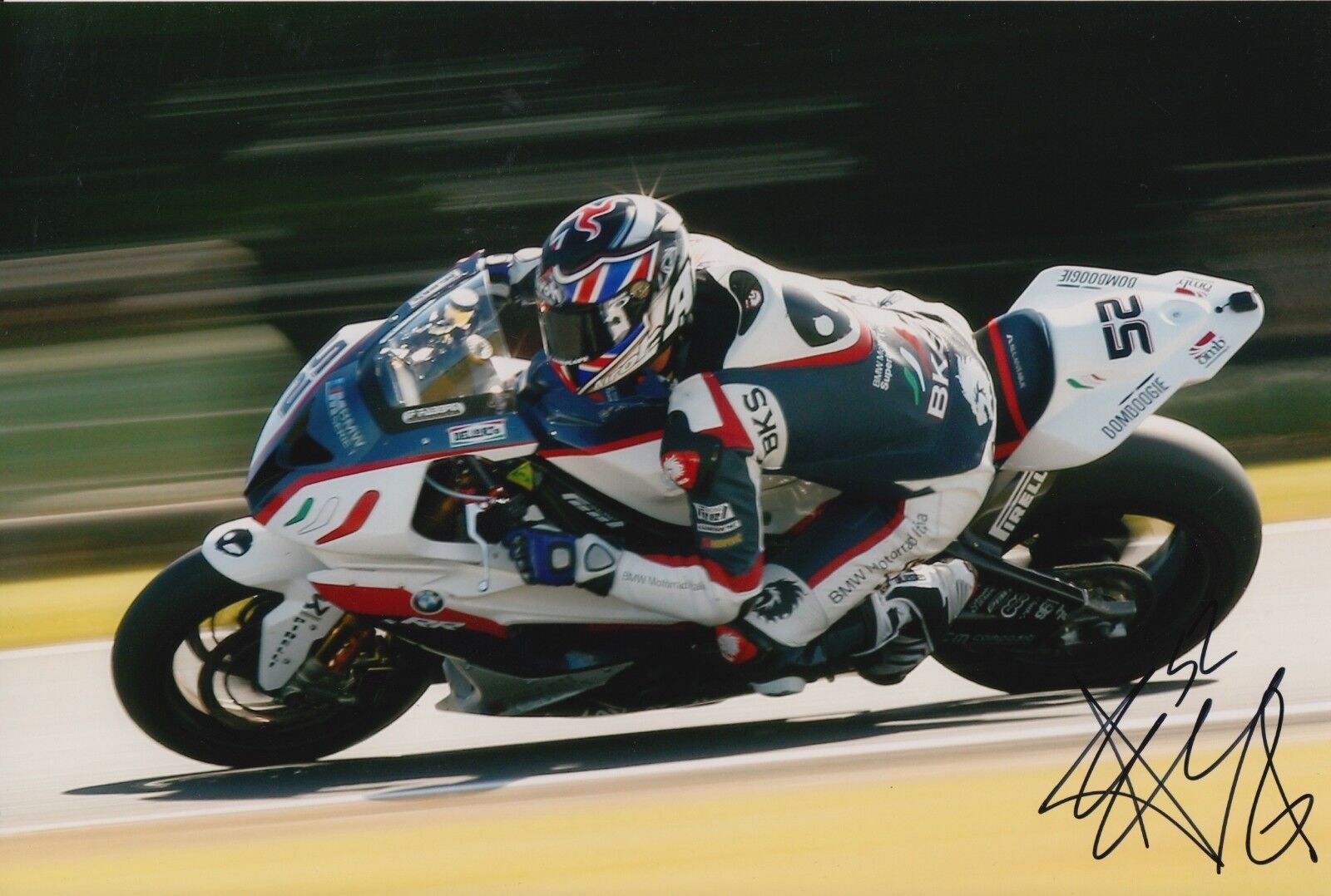 James Toseland Hand Signed 12x8 Photo Poster painting BMW - WSBK - Superbikes 9.