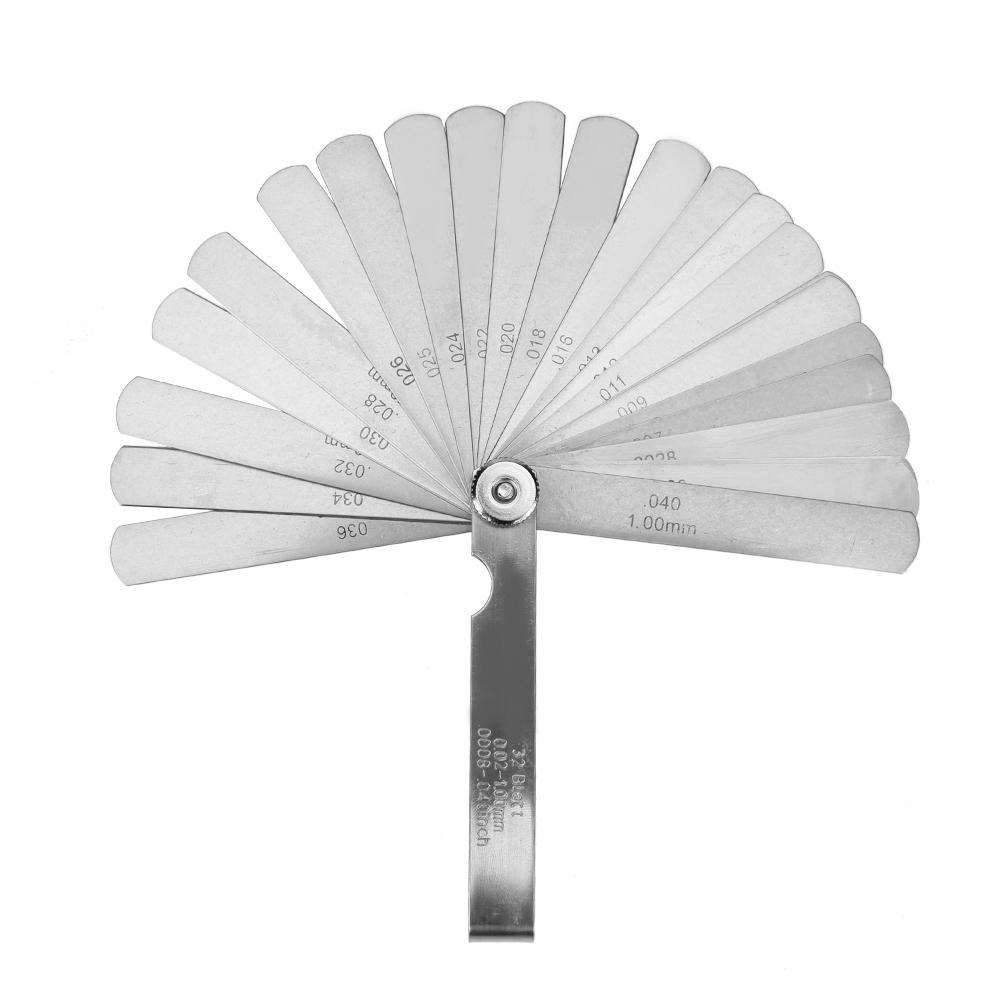 

32 Blade Dual Reading Combination Stainless Steel Metric Feeler Gauge Set, 501 Original
