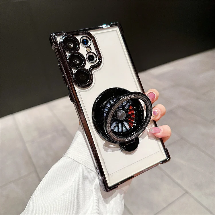 Electroplated Gyro Bracket Anti-Fall Phone Case