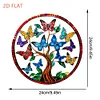 Diamond Painting 2D Flat Cardinal Pendant Window Hanging Art for Home Decor