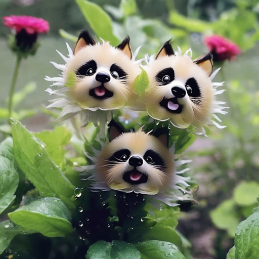 🔥Magic Plants! 🌈🐱Dazzling Cat's Eye Seeds×Cute Panda