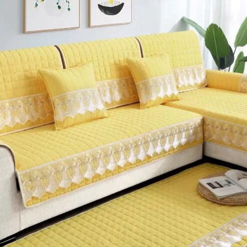 Nigikala Season Corner Sofa Cushion Plaid Non-slip Sofa Cover Protector Chaise Couch Cover 1/2/3/4-seater Sofá Towel for Living Room