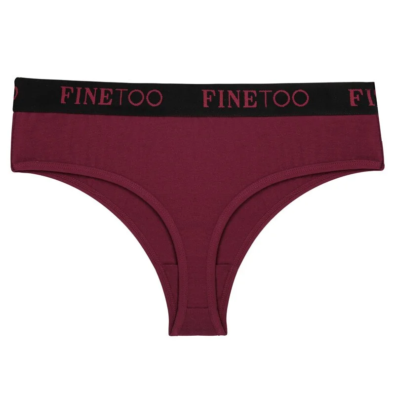 FINETOO Women Cotton G-string Sexy Panties Intimates Underwear T-Back Thong Girls Underpant Female Pantys M-2XL Femme Lingerie