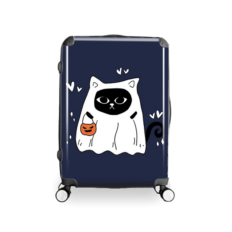 Trick Or Treating Cat, Halloween Hardside Luggage