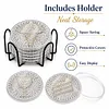 [Upgrade]6pcs/set DIY Diamond Painting Waterproof Case Classic Sweet Pearl Art Coaster Gift Decor Set