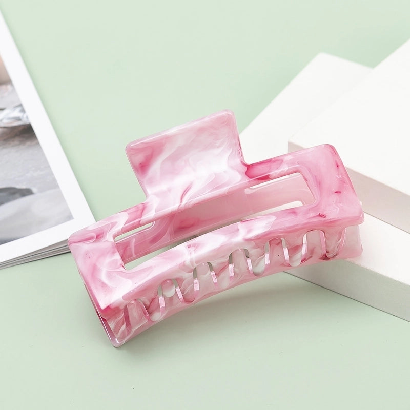 Women’s Minimalist Color Block Arylic Hollow Out Hair Claws