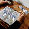 (US Local)Snowman A5 Size Diamond Painting Notebook Set with 4Pcs Bookmark Holiday Gift