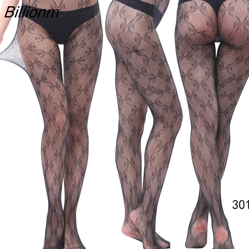 Billionm Fashion Cool Star Printed Fishnet Tights Hollow Out Sexy Mesh