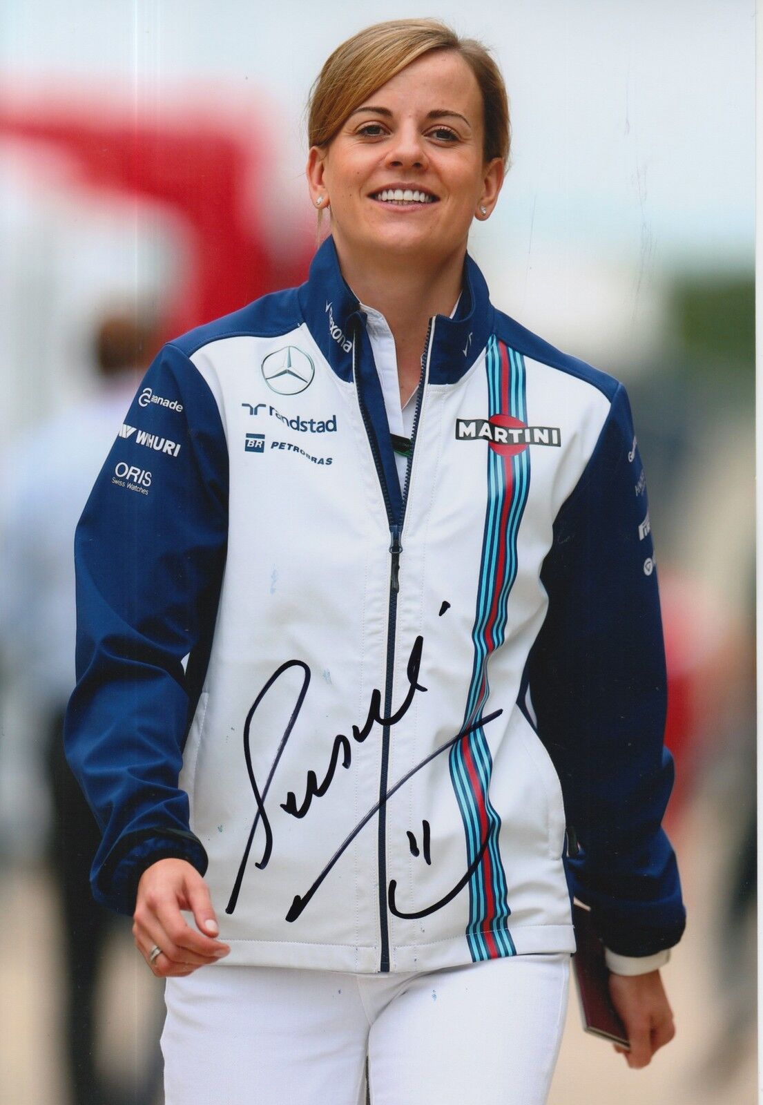 Susie Wolff Hand Signed 12x8 Photo Poster painting Martini Williams F1.