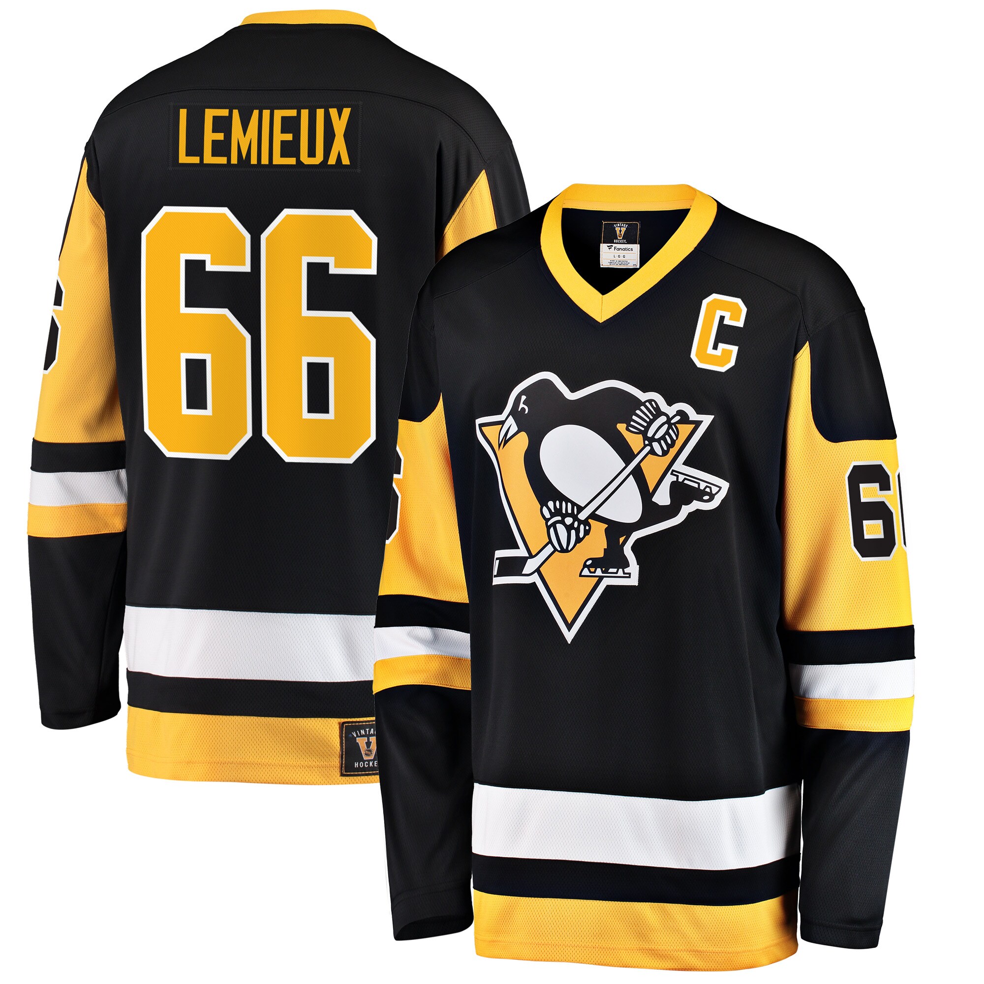 Mario Lemieux Pittsburgh Penguins Fanatics Premier Breakaway Retired   Jersey – Black mysite