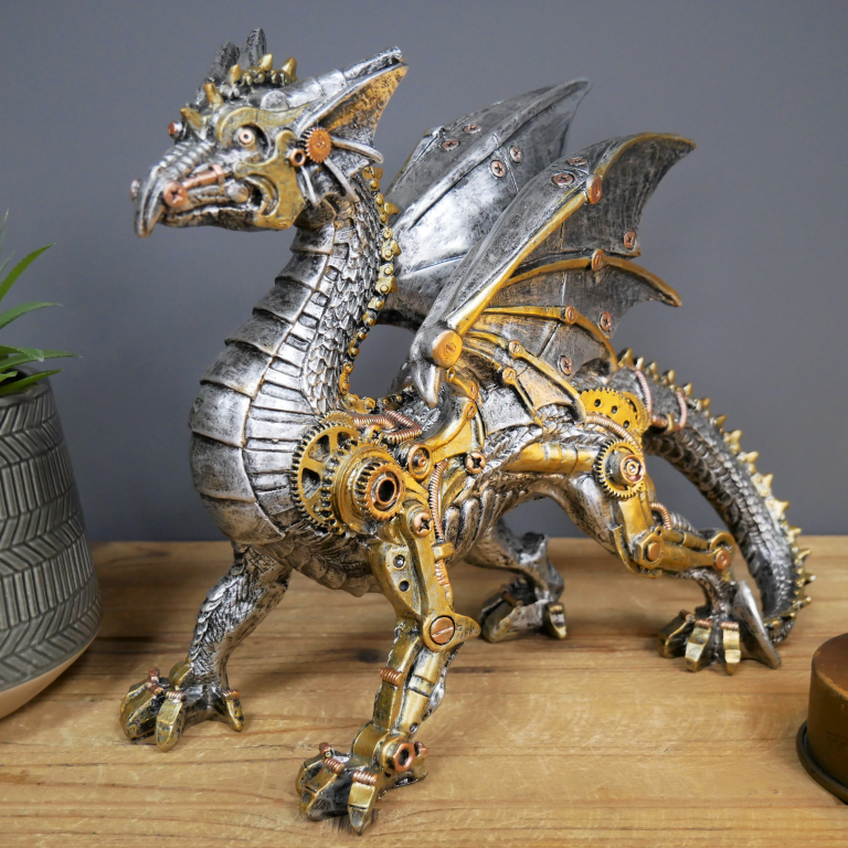 Lifelike Gothic Steampunk Animal - Dragon