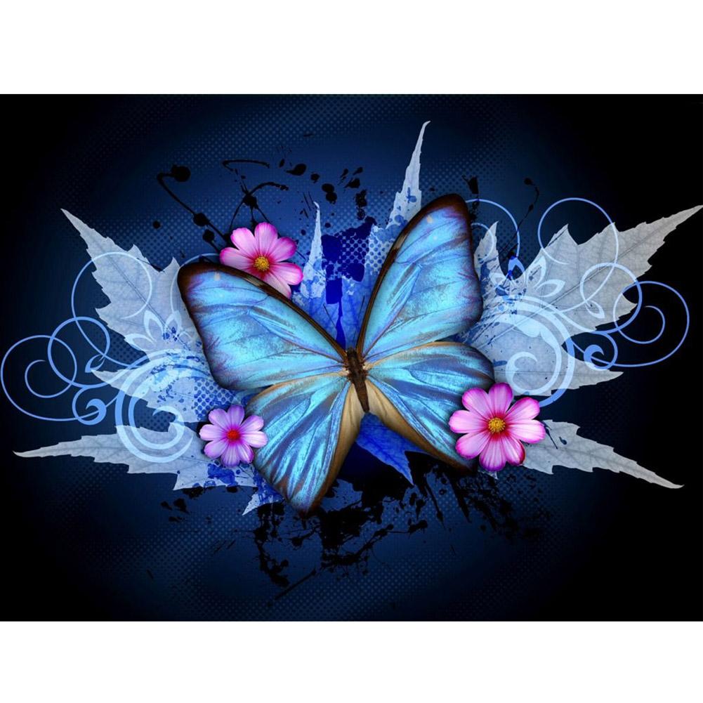 

40*30CM - Butterfly ​ - Round Drill Diamond Painting, 501 Original