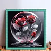 Crystal Ball Rose-11CT Stamped Cross Stitch 40*40cm/15.75*15.75in