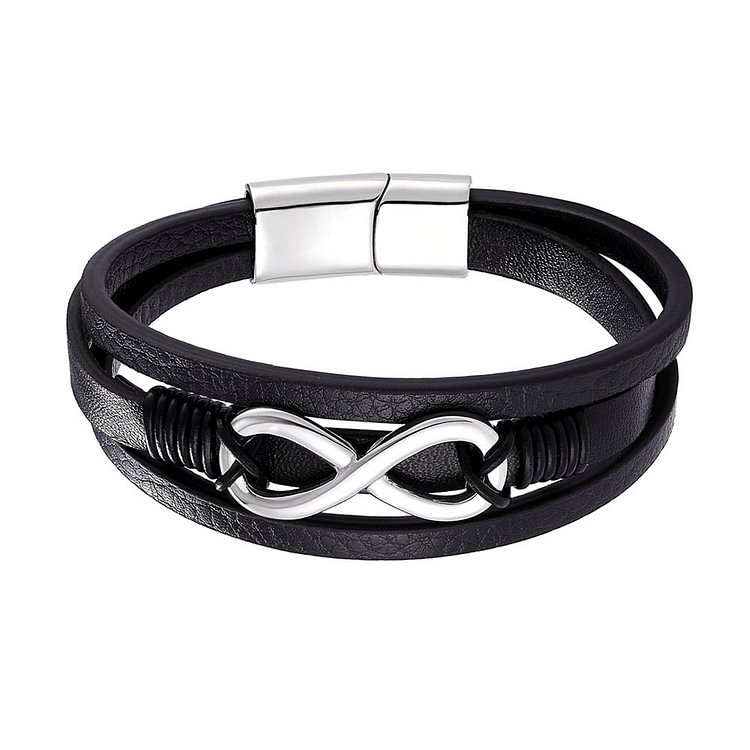 For Love - I Love You Until Infinity Runs Out Three-Layer Bracelet