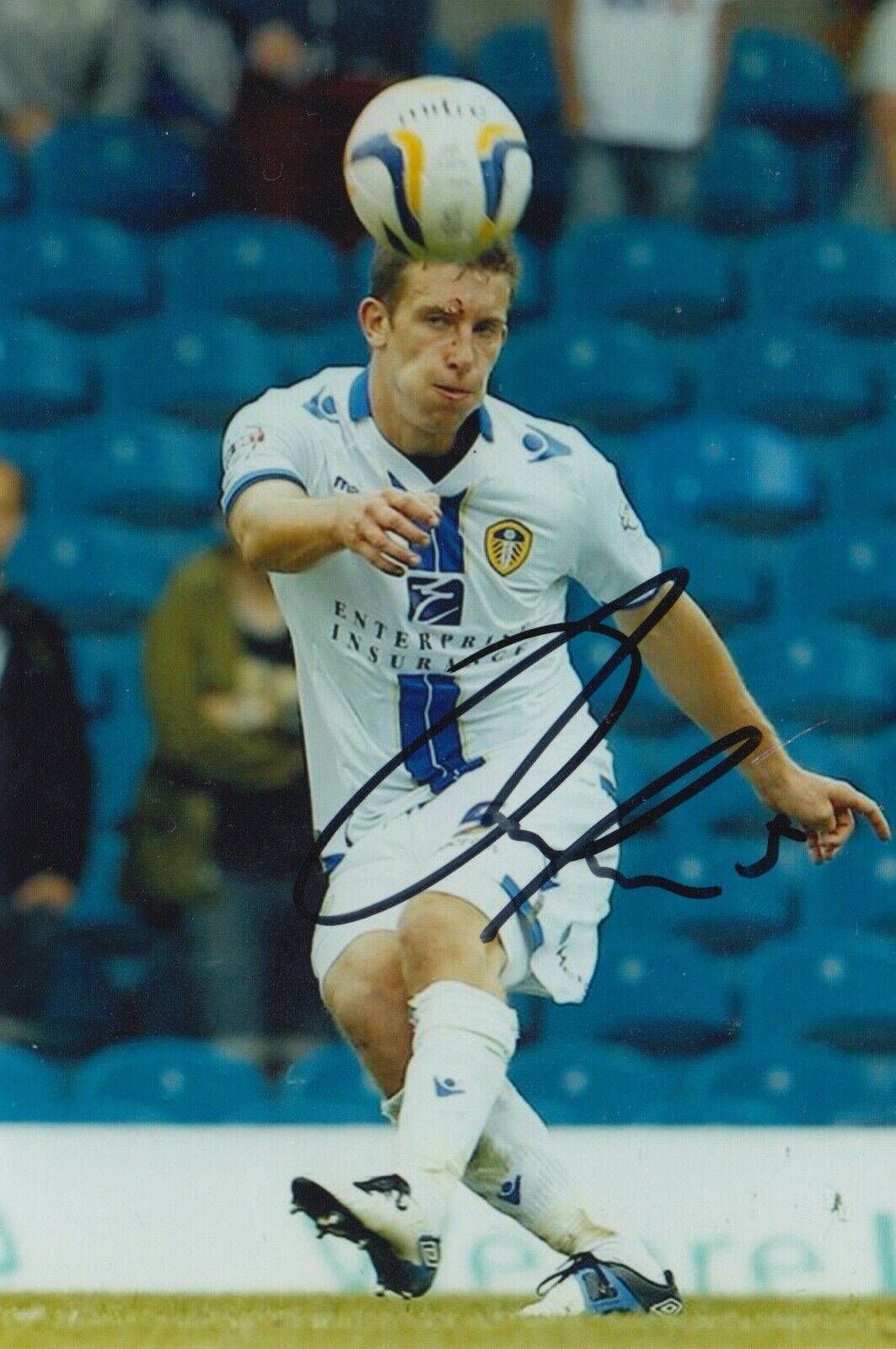 JASON PEARCE HAND SIGNED 6X4 Photo Poster painting - FOOTBALL AUTOGRAPH - LEEDS UNITED.
