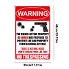 2pcs - Warning No Trespassing - Vintage Metal Signs(12*16Inch) - Warning