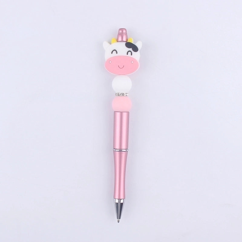1 Piece Animal Class Learning Daily Plastic Silica Gel Cartoon Style Cute Gel Pen