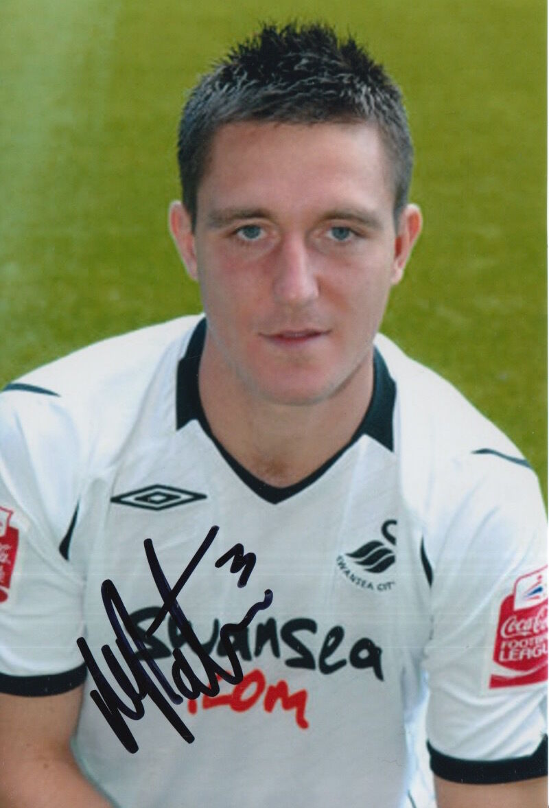 SWANSEA CITY HAND SIGNED MARCOS PAINTER 6X4 Photo Poster painting.