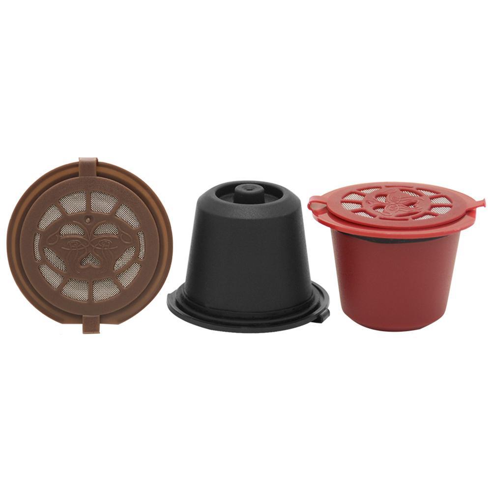

3pcs Refillable Reuse Coffee Capsule Filters for Nespresso Machine (Multi, 501 Original