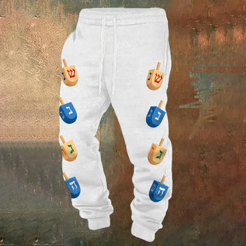 Men's Happy Hanukkah Casual Pants