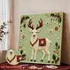 DIY Pearl Painting - Handmade Self - Adhesive Pearls - Christmas Reindeer