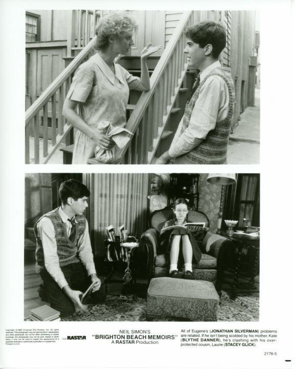 Blythe Danner Jonathan Silverman Brighton Beach Memoirs Press 8X10 Photo Poster painting