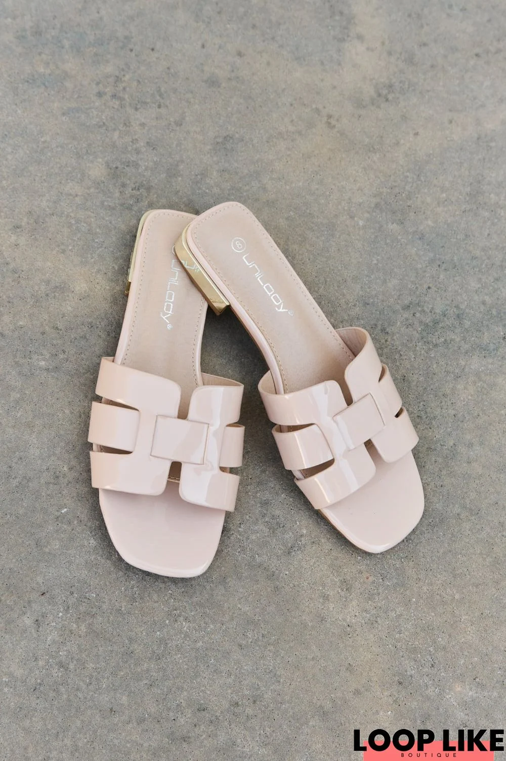 Weeboo Walk It Out Slide Sandals in Nude
