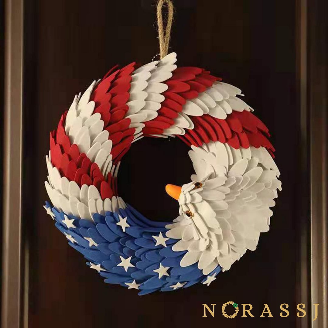 Independence Day Eagle Patriotic Wreath