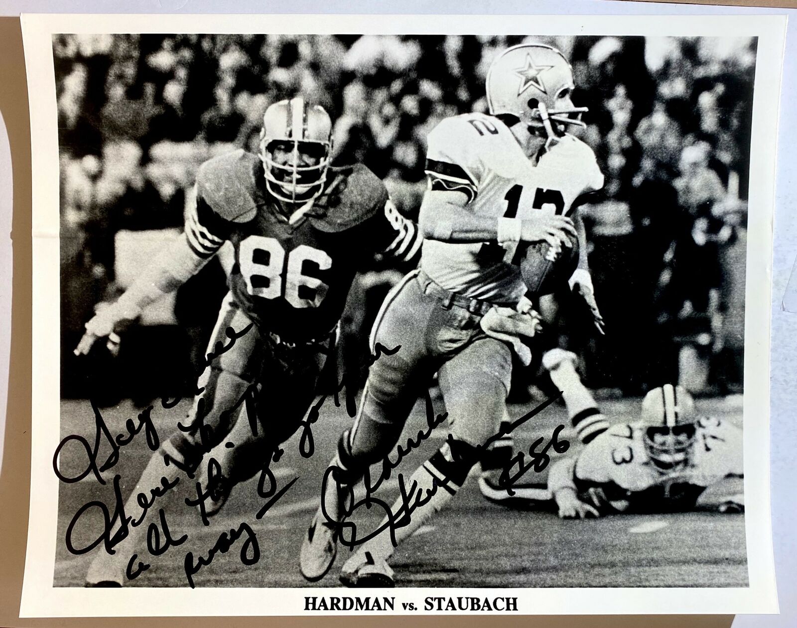 Cedrick Hardman Signed 8x10 Photo Poster painting San Francisco 49ers Oakland Raiders Autograph