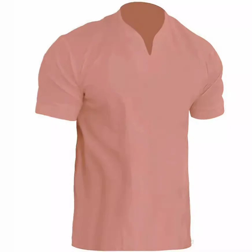 Uveng Uveng Men's Fitness Plus-Size Sports T-Shirt Men's Elastic Cotton Pocket Short-Sleeved Summer V-Neck Polo Shirt