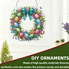 Easter 2D Flat DIY Hanging Diamond Art Ornament Home Window Pendant (Egg Wreath)
