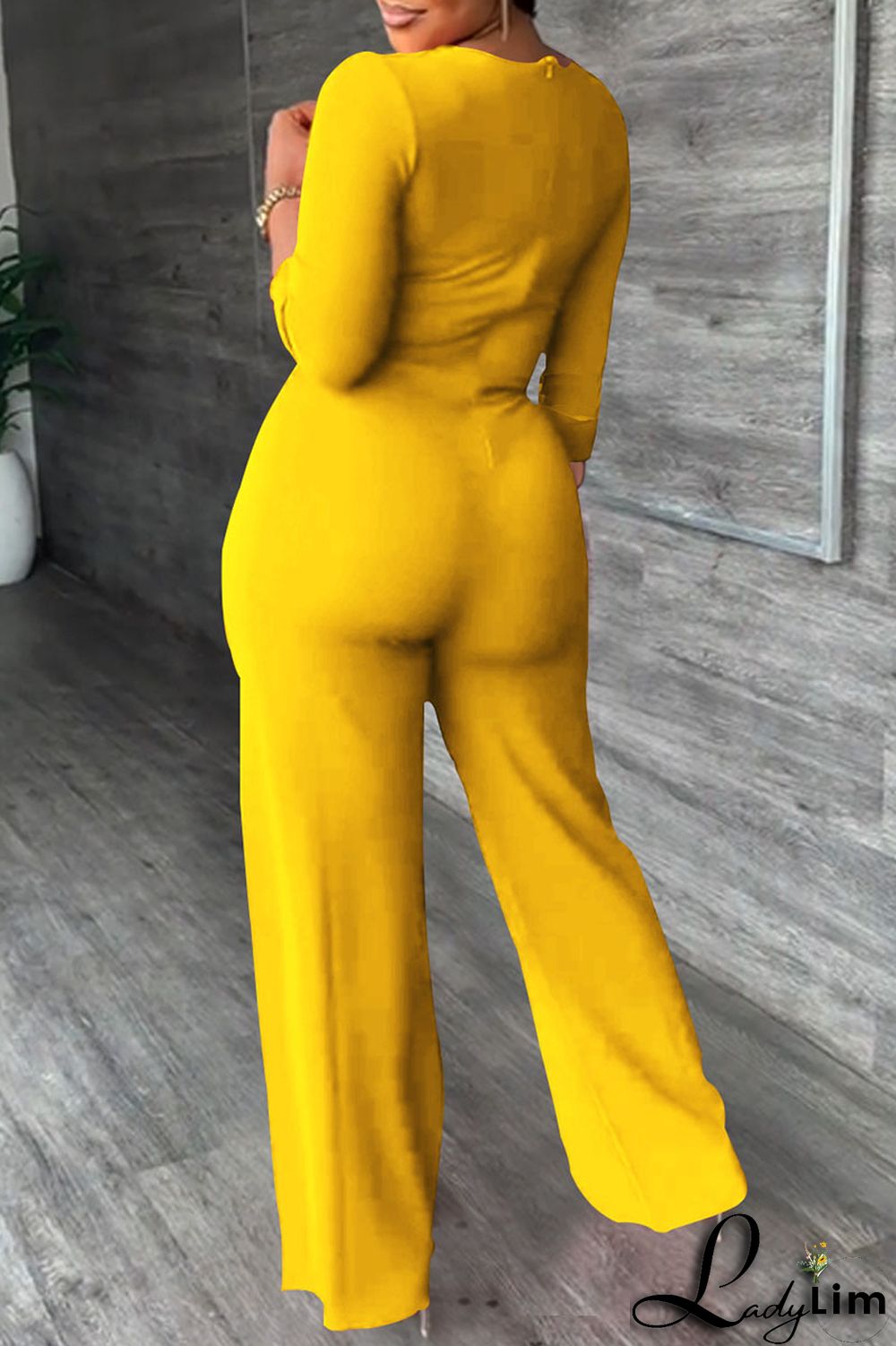 Red Fashion Casual Solid Patchwork Turndown Collar Regular Jumpsuits