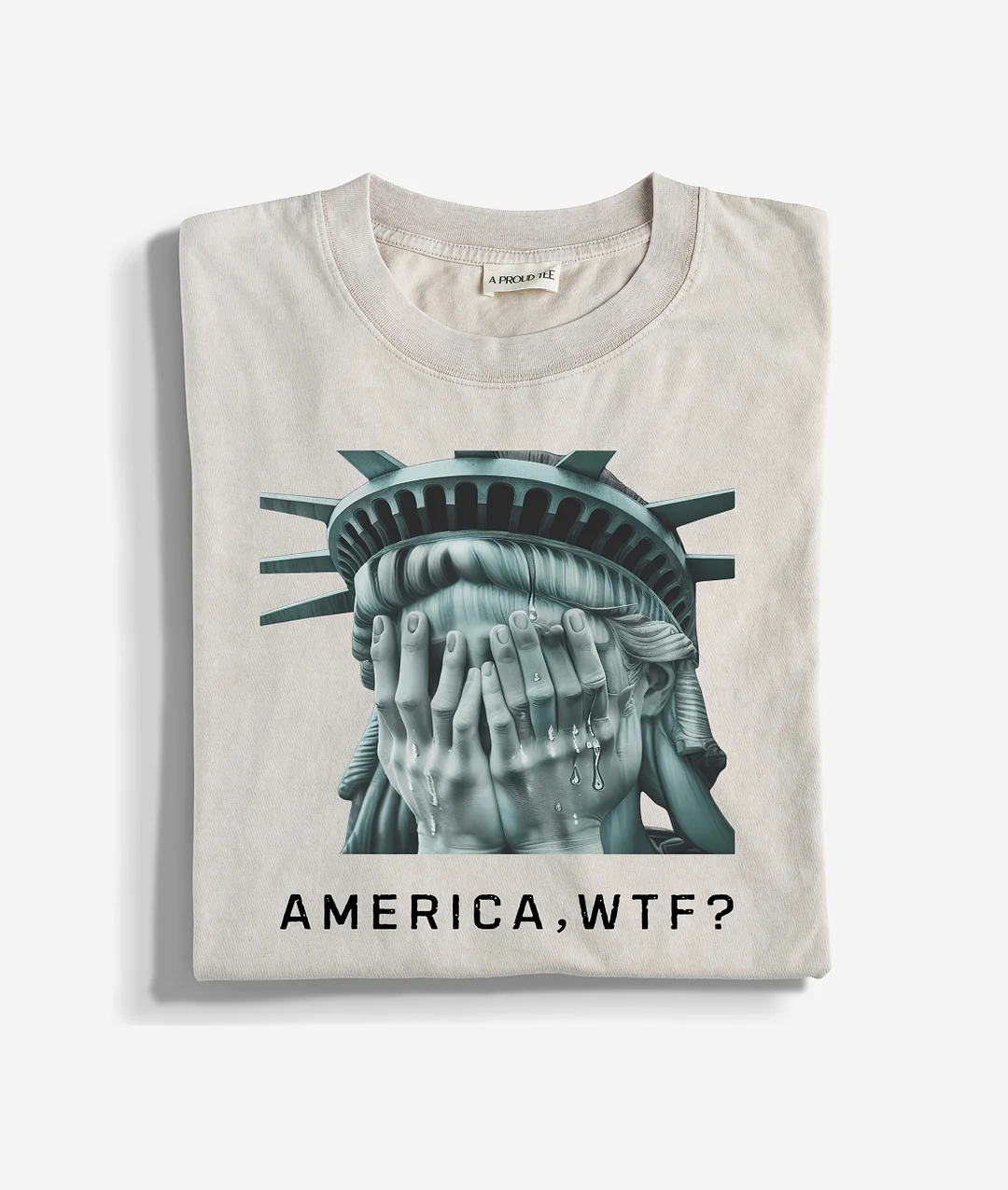 Weeping Sculpture Acid Wash T-shirt