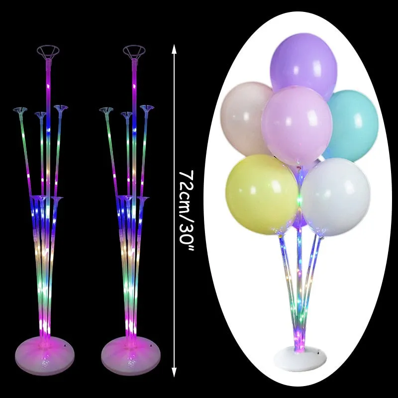 7Tubes Balloons Stand Balloon Holder Column Confetti Balloon Baby Shower Kids Birthday Party Wedding Decoration Supplies