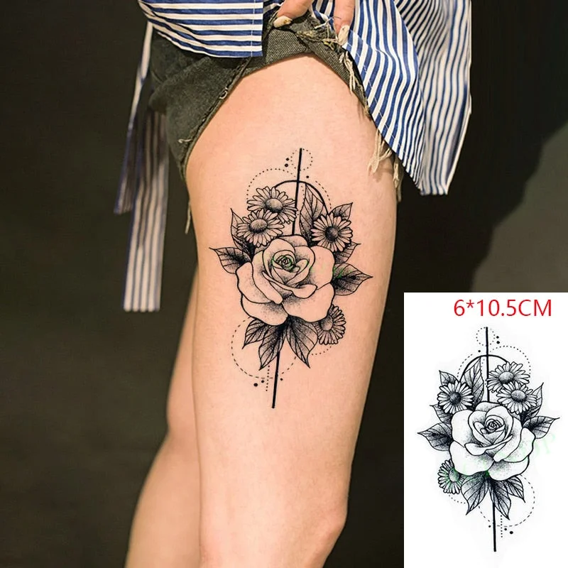 Waterproof Temporary Tattoo Sticker ins Butterfly black white sexy Body Art flash tatoo fake tatto for Women Men