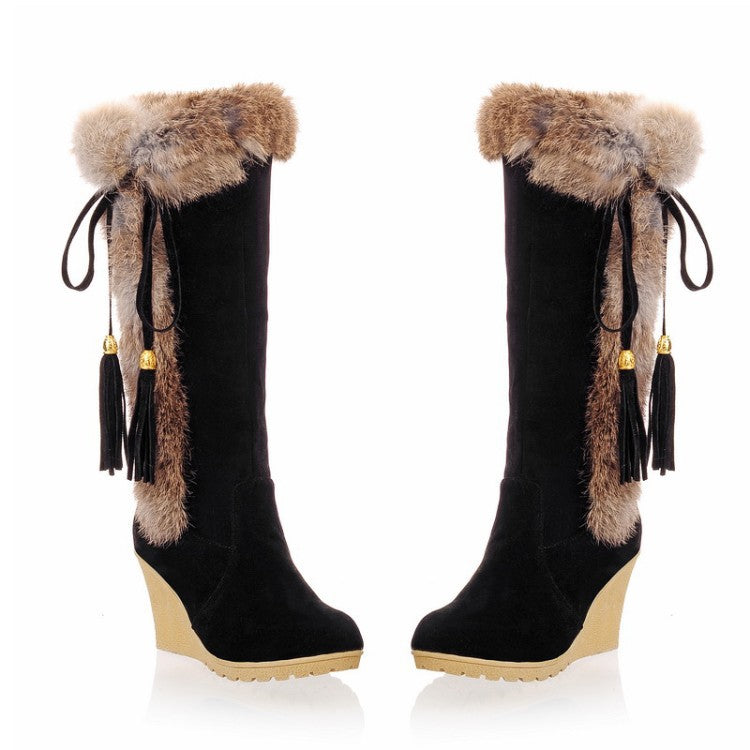 VCSHOES Frosted  Thicken Fur Snow Boots