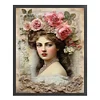 >SALE<Lady Printed Cross Stitch Kit 40x50cm DIY 11CT Thread Art Needlework Home Decor