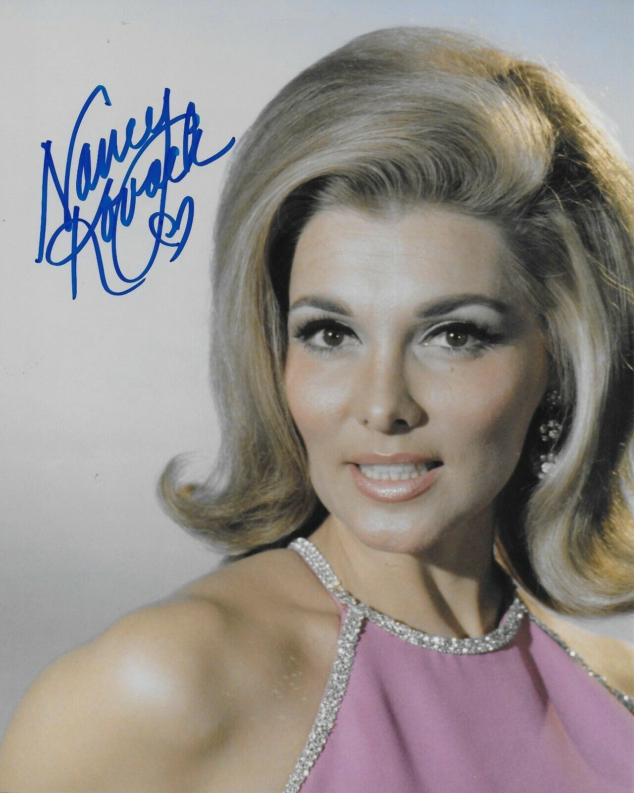 Nancy Kovack Original Autographed 8X10 Photo Poster painting #2 signed at Hollywood Show