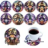8pcs Full Drill DIY Gem Art Diamond Painting Set Halloween(Halloween Gnome)
