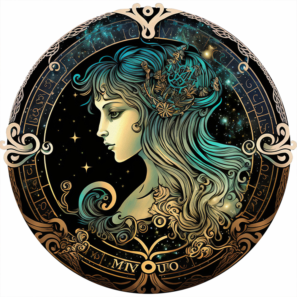 Virgo-Paint by Numbers-16"x16"/40x40cm