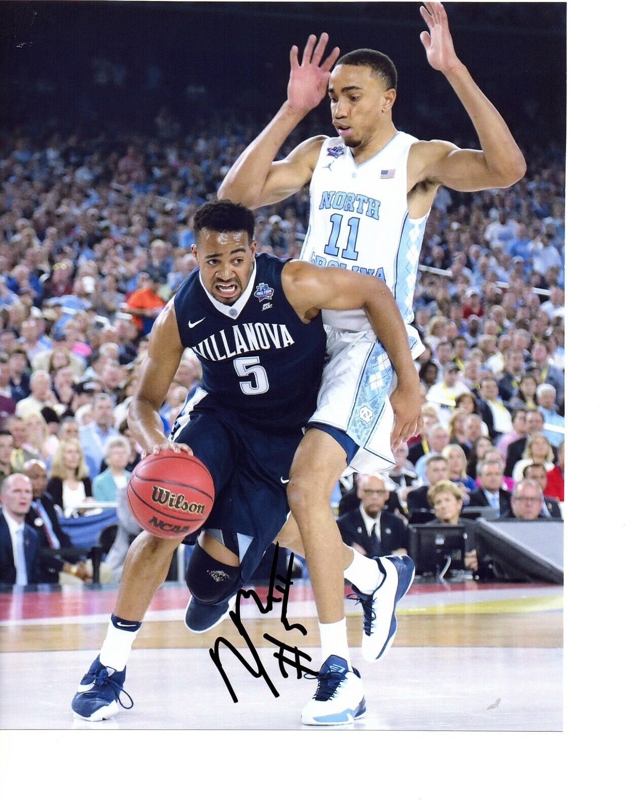 Phil Booth Autograph Signed basketball Photo Poster painting 8x10 Villanova Wildcats Champs b