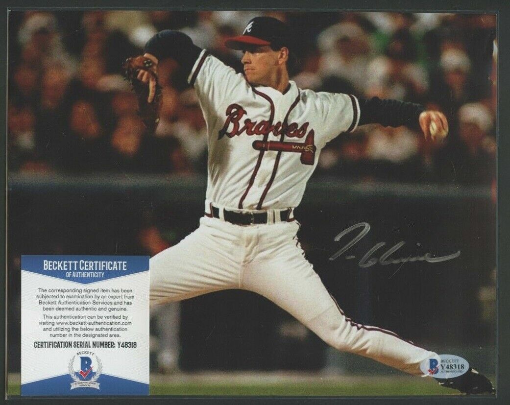 Tom Glavine signed Atlanta Braves 8x10 autographed Photo Poster painting BAS COA