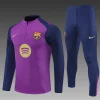 Barcelona 25-26 1/4 Zip Tracksuit Purple Player Version Chandal