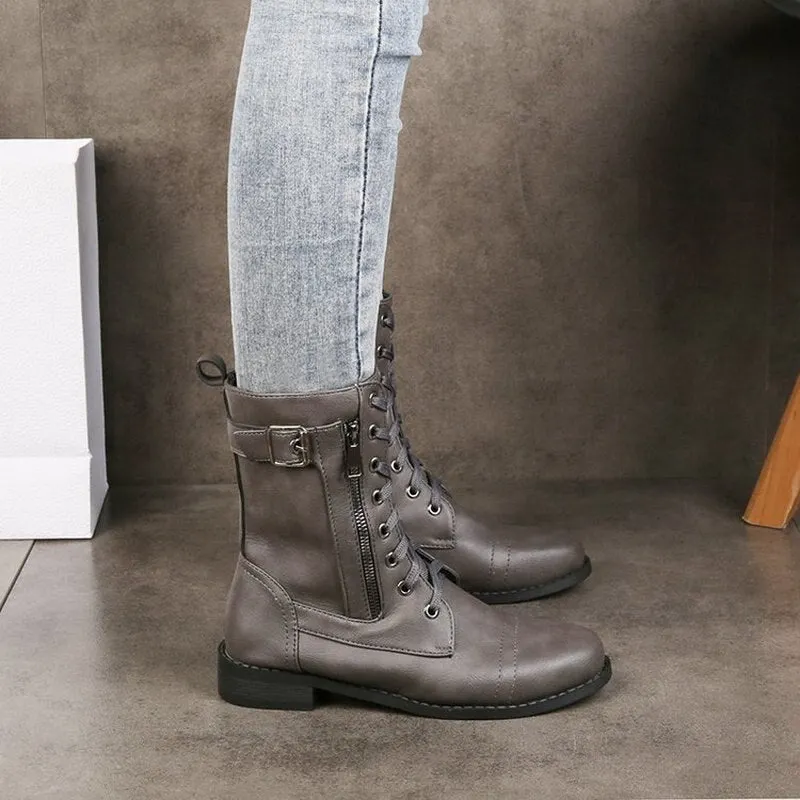 Women's winter high boots  boots for women fashion heel artificial short plush fashion Martin boots  knight boots  goth boots