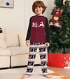 Family Striped Deer Letter Print Christmas Parent Child Holiday Pajamas
