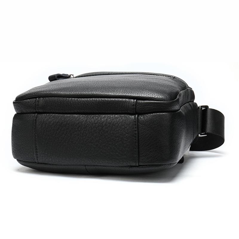 Mens Casual Business Black Messenger Bag With Large Capacity