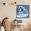 (40*40cm)Christmas Horse - Round AB Drill Diamond Painting
